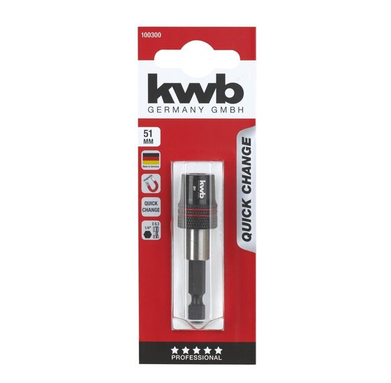 Wemekamp Bits - Snelwisselbithouder 51 mm 1/4“