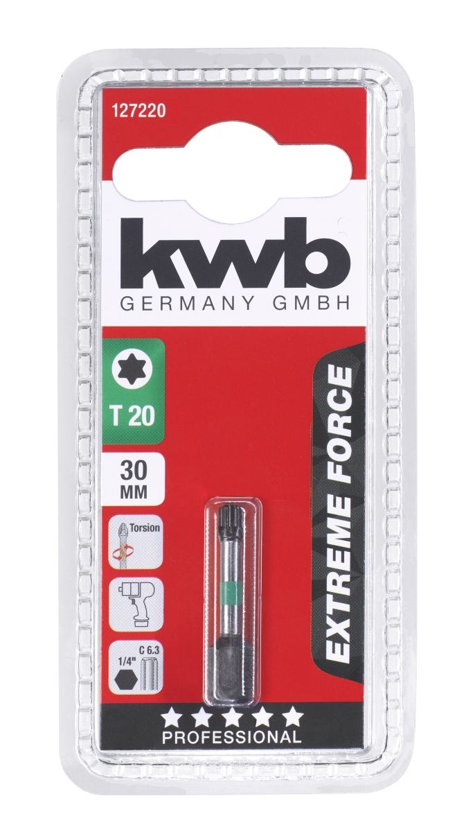 Bit Impact Extreme Force Torx T20 30mm - KWB
