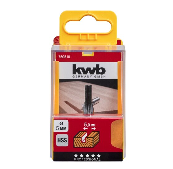 Wemekamp Schaven en frezen - Gleuffrees HSS 5.0 mm blister
