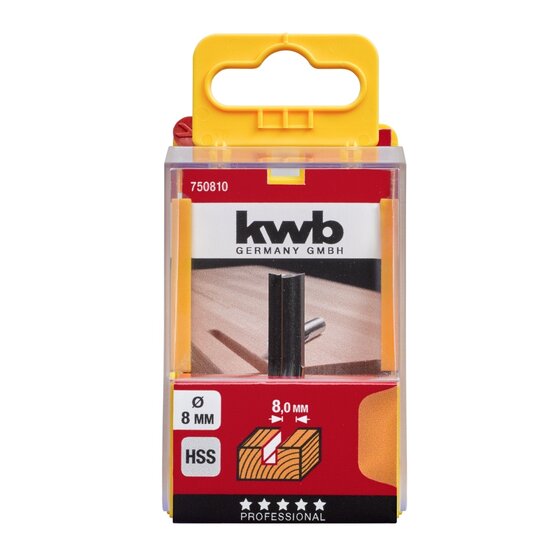 Wemekamp Schaven en frezen - Gleuffrees HSS 8.0 mm blister