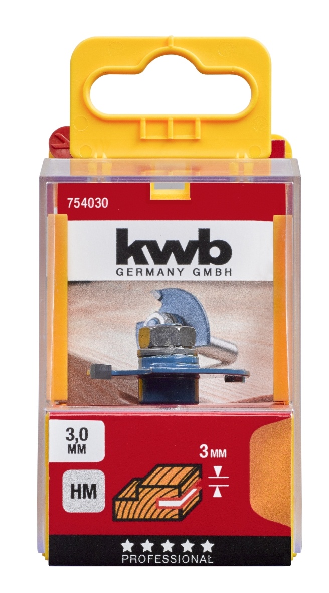 Schijfgleuffrees HM 3.0 mm met klemschacht