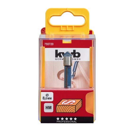 Wemekamp Schaven en frezen - Graveerfrees HM 8.0 mm blister