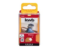 Aanloopkogellager 25,4 mm voor kwartrondprofielfrees