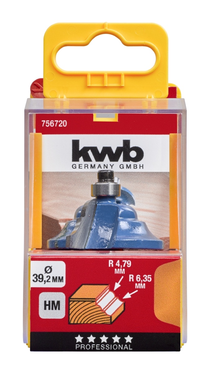 Profielfrees HM 39,2 mm met aanloopkogellager | KWB