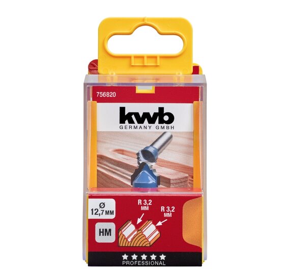 Wemekamp Schaven en frezen - Profielfrees HM 12.7 mm blister