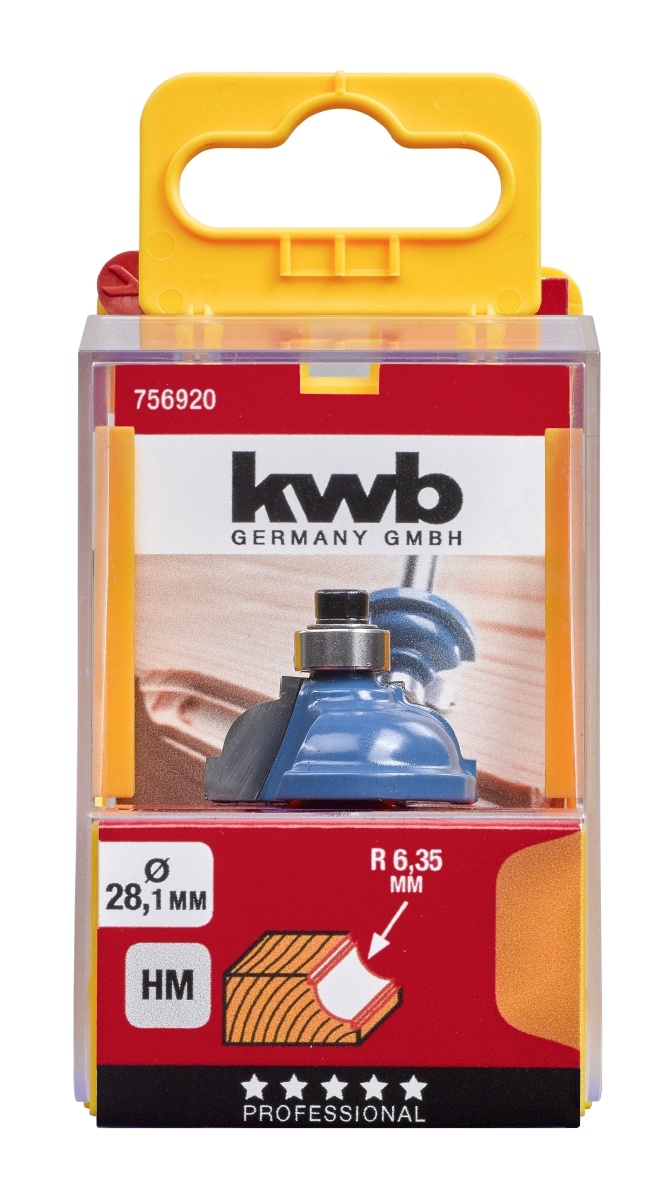 Profielfrees HM 28,1 mm met aanloopkogellager