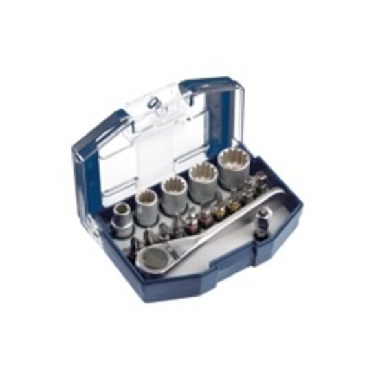 Wemekamp Bits - Doppen-/bit set met clip 17-delig
