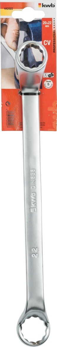 Ringsleutel CV-staal 20x22 mm