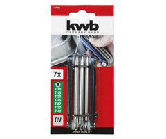 Torx-stiftsleutelset CV-staal T10-T40 7-delig
