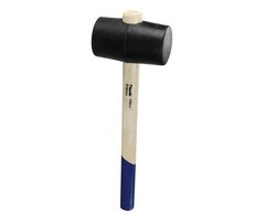 Rubber hamer met houten steel - 54/64/74 mm