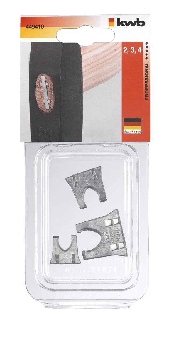 Steelspieën set 3-delig blank staal