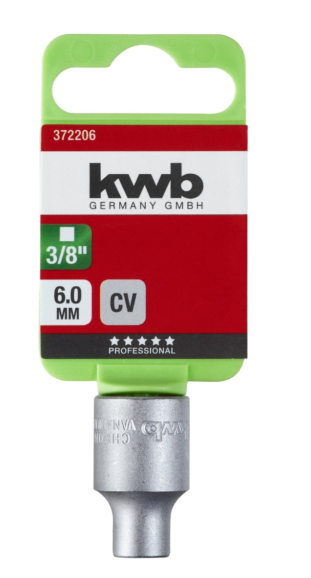 kwb Sleuteldop 3/8'' Chroom-Vanadium | 6-19 mm