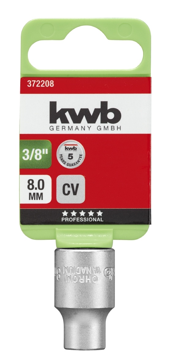kwb Sleuteldop 3/8'' Chroom-Vanadium | 6-19 mm