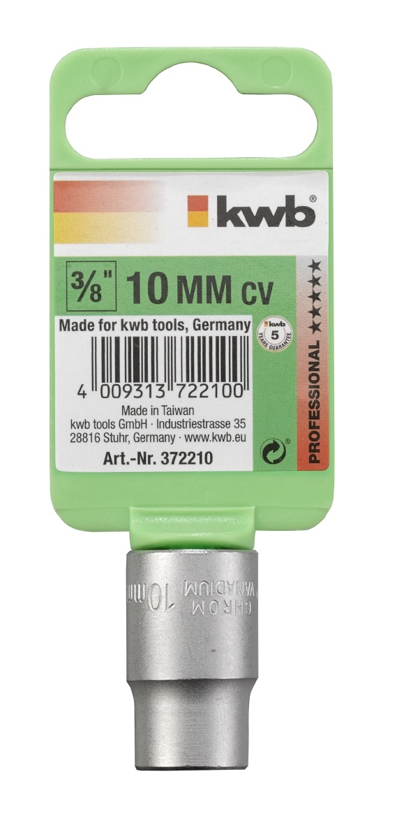 kwb Sleuteldop 3/8'' Chroom-Vanadium | 6-19 mm