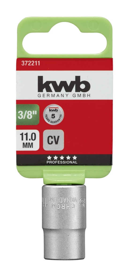kwb Sleuteldop 3/8'' Chroom-Vanadium | 6-19 mm