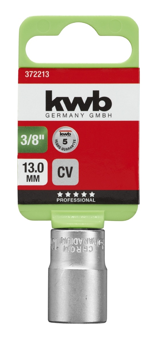 kwb Sleuteldop 3/8'' Chroom-Vanadium | 6-19 mm