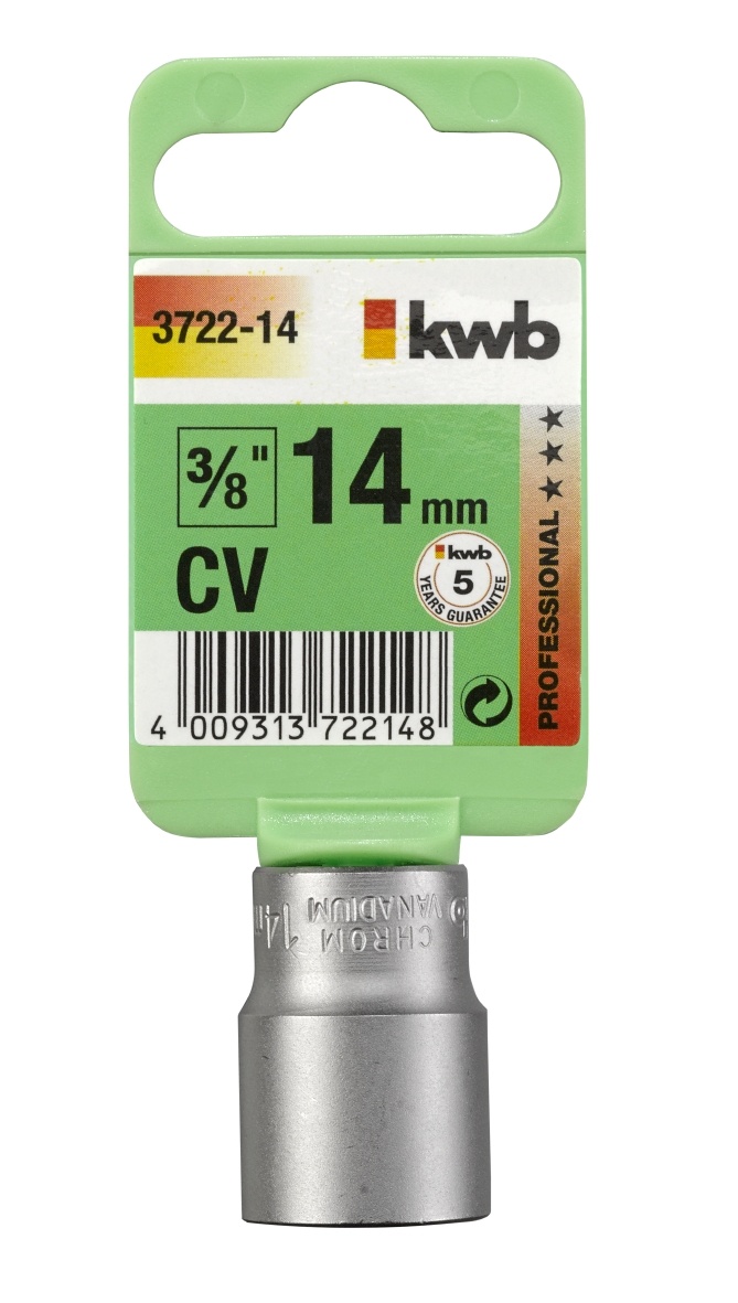 kwb Sleuteldop 3/8'' Chroom-Vanadium | 6-19 mm