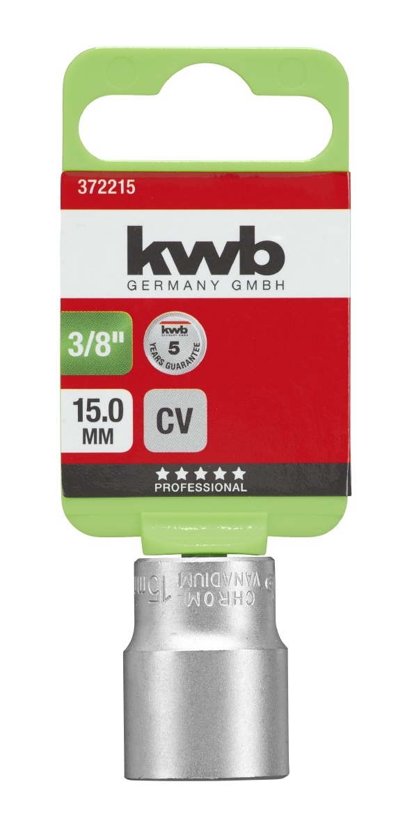 kwb Sleuteldop 3/8'' Chroom-Vanadium | 6-19 mm