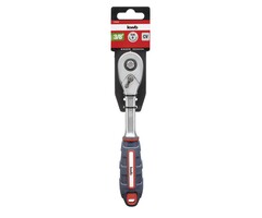 Ratelsteutel 3/8 inch CV-staal met 2-componenten greep