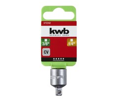 Reduceerstuk 3/8" naar 1/4" CV-staal - kwb 372242