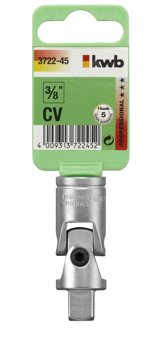 Kardangewricht 3/8" CV-staal met kogelvergrendeling