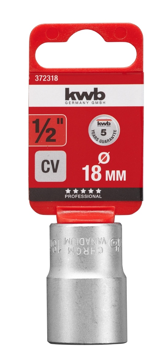 KWB Sleuteldop ½'' Chrome-Vanadium | Professioneel