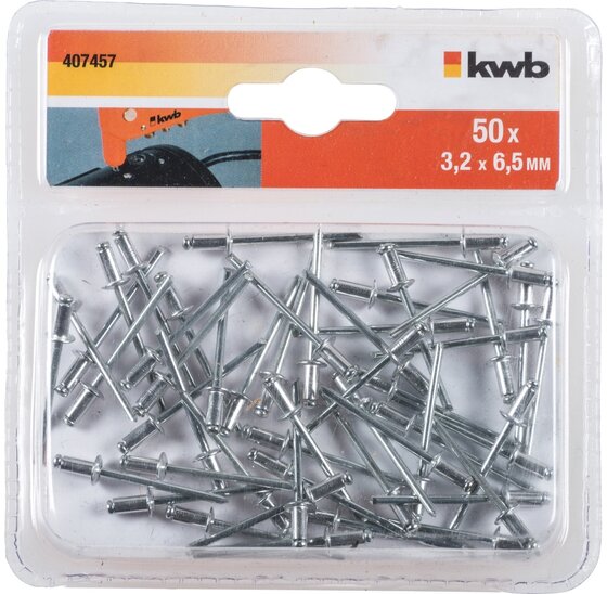 Wemekamp Tangen - Popnagels 3,2x6,5 mm 50 st.