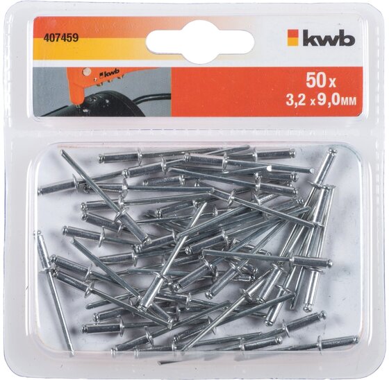 Wemekamp Tangen - Popnagels 3,2x9,0 mm 50 st.