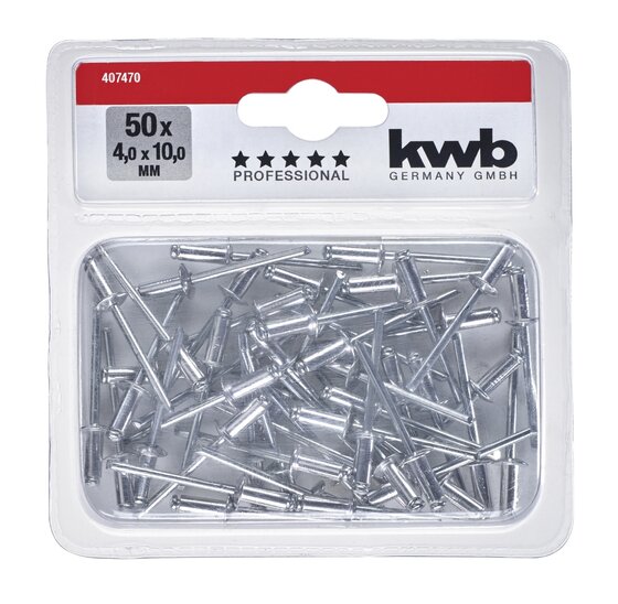 Wemekamp Tangen - Popnagels 4,0x10,0 mm 50 st.