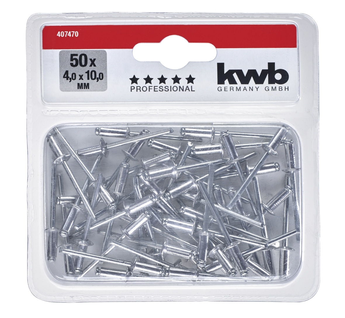 Popnagels 4,0x10,0 mm - 50 stuks