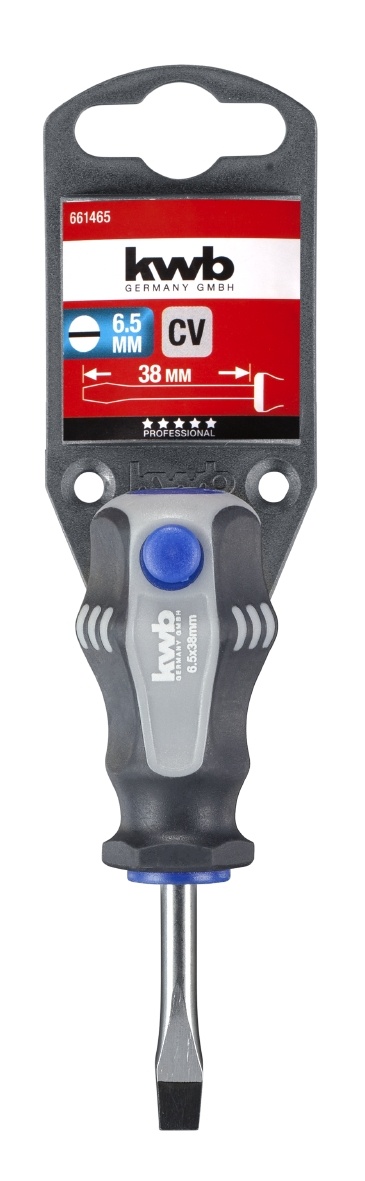 Stubby Schroevendraaier 6,5x38 mm Zaagsnede