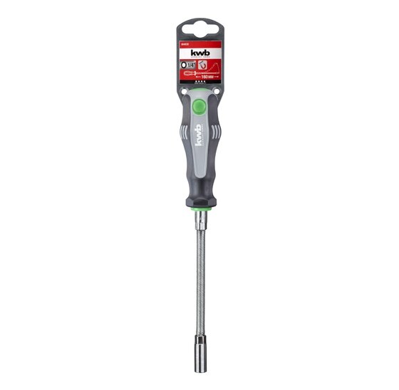 Wemekamp Schroevendraaiers - Schroevendraaier flexibele steel ¼“ 160 mm