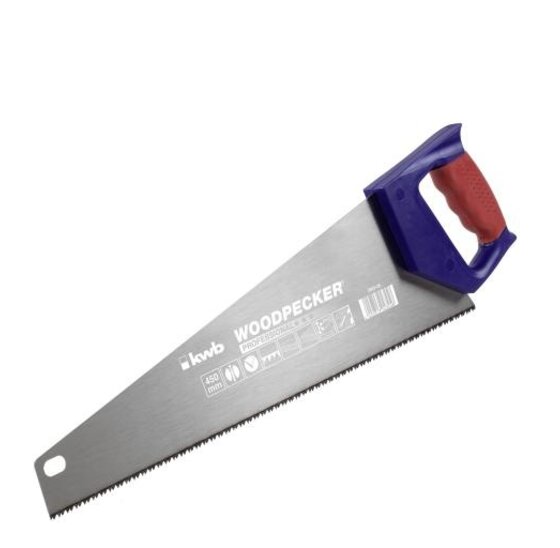 Wemekamp Handzagen en messen - Woodpecker® Handzaag, tandpunten gehard, 7“, 450 MM