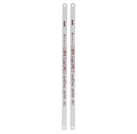 Wemekamp Handzagen en messen - Metaalzaagblad HSS bimetaal 24“ 300 MM 2 st. kaart