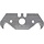 Handzagen en messen - Trapeziumvormige mesjes met haken 49x19 mm 6 st. kaart