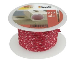 Metselen en stucen - Metselkoord rood 50 meter 1,2 mm