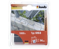 Nieten type 053/353, staaldraad, 14 mm 1000 stuks