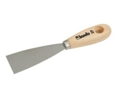 Plamuurmes 80 mm breed - Flexibel blad met houten heft