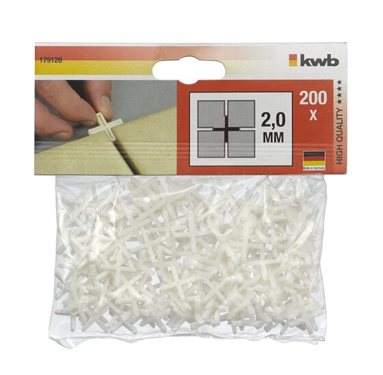 Wemekamp Metselen en stucen - Tegelkruisjes kunststof wit 2,0x18 mm 250 st.
