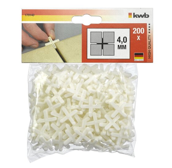 Wemekamp Metselen en stucen - Tegelkruisjes kunststof wit 4,0x28 mm 250 st.