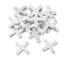 Metselen en stucen - Tegelkruisjes kunststof wit 5,0x28 mm 200 st.