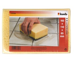 Spons voor voegen en tegels 165x110x65 mm polyester geel