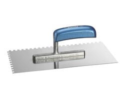 Pleisterspaan 2 kanten getand 6mm RVS 280x130mm