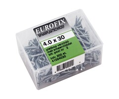Eurofix Spaanplaatschroef Verzinkt PK 4.0x30mm 200st