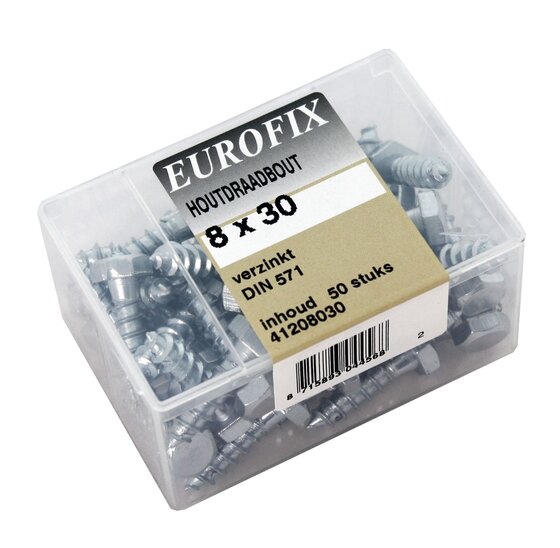 Wemekamp Eurofix kuipverpakking - Eurofix houtdraadbout verzinkt