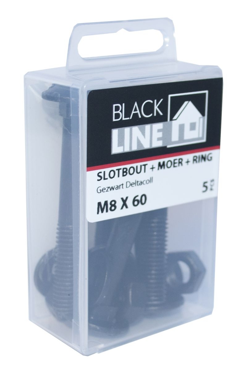 Wemekamp Eurofix Slotbout met Moer en Sluitring Zwart