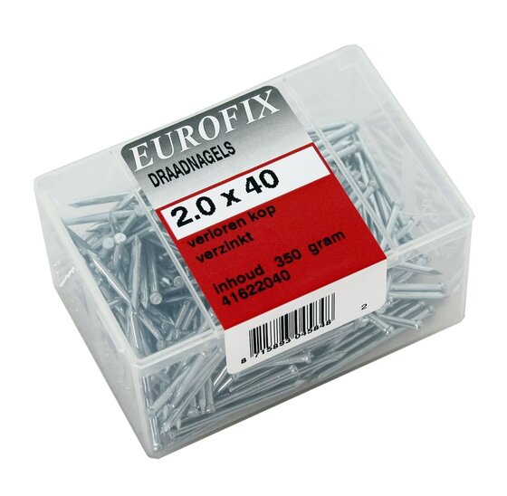 Wemekamp Eurofix kuipverpakking - Eurofix draadnagel messing BB 2.0x40 (125GR)