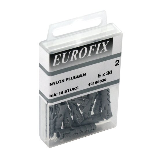 Wemekamp Eurofix blisterverpakking - Eurofix muurplug+houtdraadbout verzinkt 10x50/7x60 (4ST)