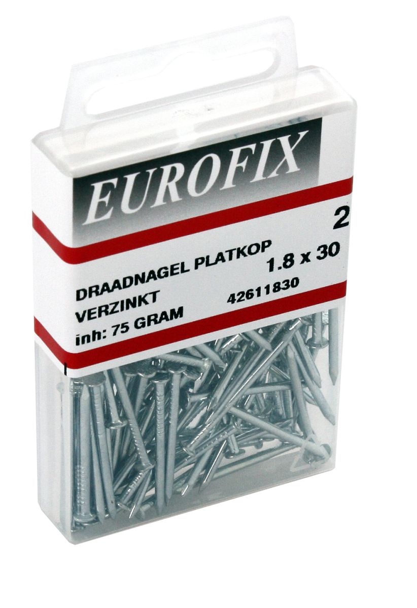 Wemekamp Eurofix Draadnagel Verzinkt PK - Blisterverpakking
