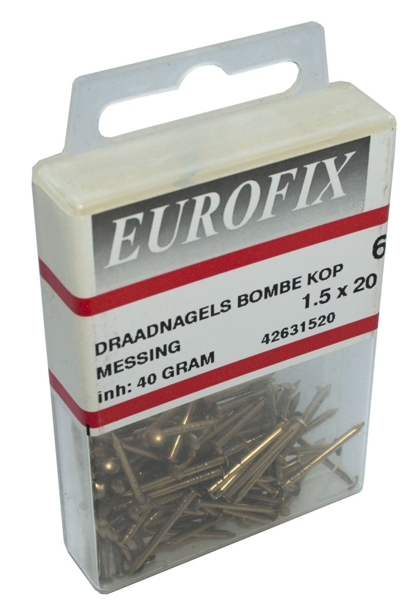 Wemekamp Eurofix Draadnagel Messing BB - Blisterverpakking